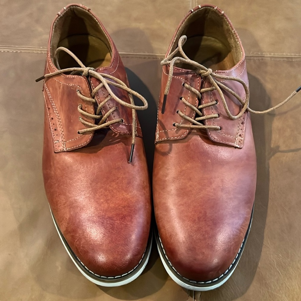 Men's Brown Leather Oxford Dress Shoe